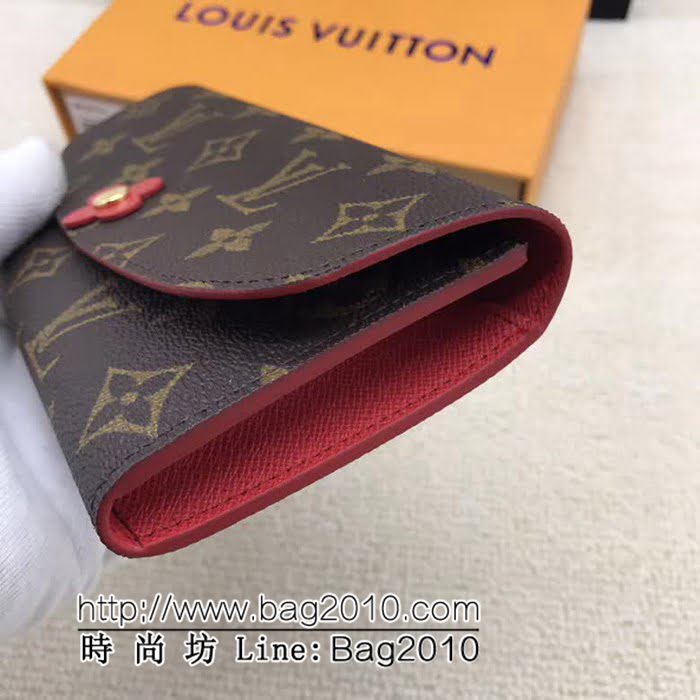 路易威登LV頂級原單 M62941大紅頂級原單 Emilie錢夾 信封式構造 ZY1027